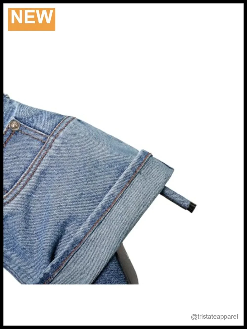 Pointed Toe Stiletto High Heel Ankle Denim Booties Fold Over Jean Boots Women